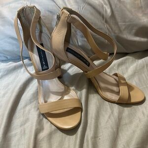 Steven by Steve Madden 7.5 beige strappy pumps
